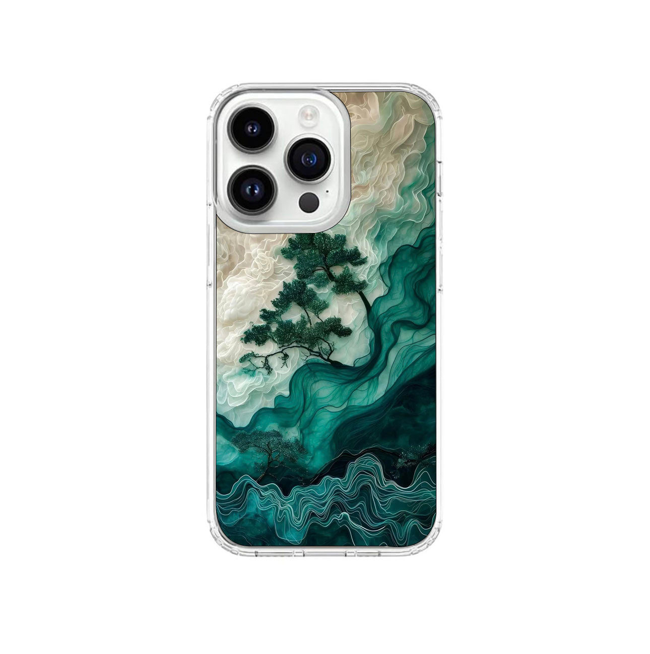 Printed Clear Silicone Cover