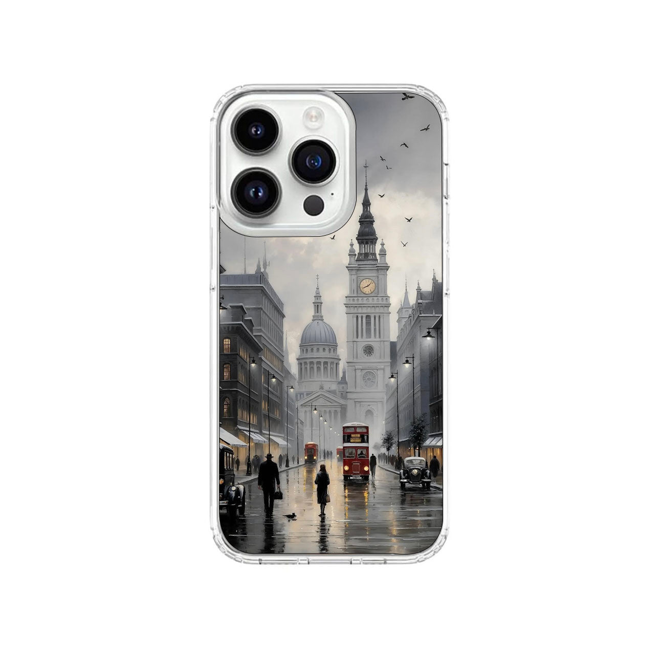 Printed Clear Silicone Cover